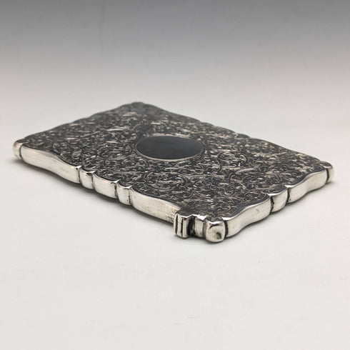 1887年 英国アンティーク 純銀製カードケース 46g Frederick Marson